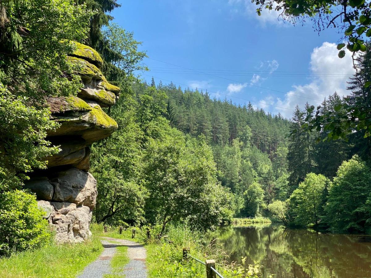 Ferienwohnung Oxana Im Naturpark Fichtelgebirge Schonwald  Kültér fotó